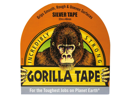 Gorilla Glue GRGSITAPE48 Gorilla Tape Silver 48mm x 32m | Toolden