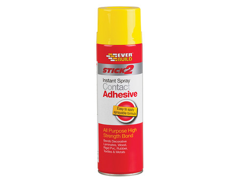 Everbuild EVBCONSPRAY5 Stick 2 Spray Contact Adhesive 500ml | Toolden