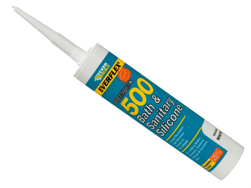 Everbuild EVB500CL 500 Bath & Sanitary Silicone Sealant Translucent 290ml | Toolden