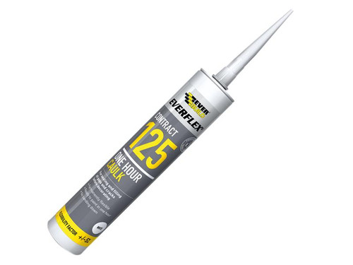 Everbuild EVB125C3 One Hour Caulk 125 White 310ml | Toolden