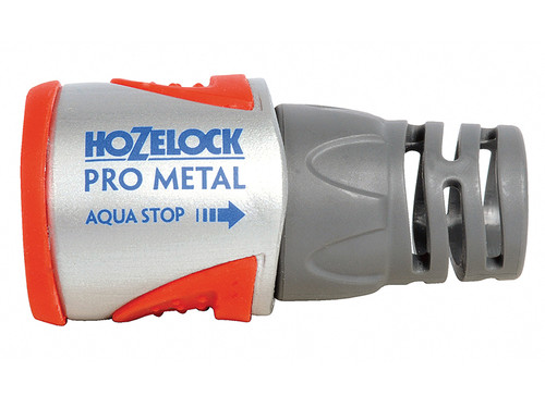 Hozelock HOZ2035 2035 Pro Metal AquaStop Hose Connector 12.5 - 15mm (1/2 - 5/8in) | Toolden