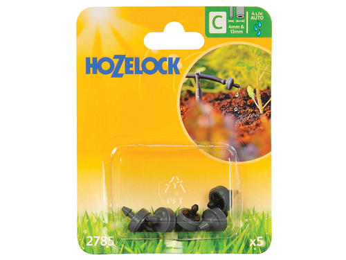 Hozelock HOZ2785 End Line Pressure Dripper 4mm/13mm (5 Pack) | Toolden