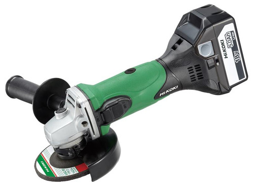 HiKOKI HIKG18DSL G18DSL/JJZ Angle Grinder 115mm 18V 2 x 5.0Ah Li-ion | Toolden