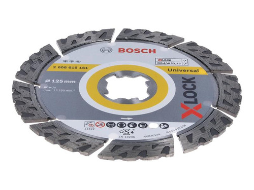 Bosch BSH615161 X-LOCK Best Universal Diamond Disc 125 x 2.2 x 22.23mm | Toolden