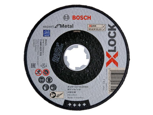Bosch BSH619255 X-LOCK Expert for Metal Cutting Disc 125 x 2.5 x 22.23mm | Toolden