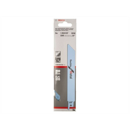 Bosch BSHS922EF S 922 EF Sabre Saw Blades 1 x Pack of 5 Bi Metal