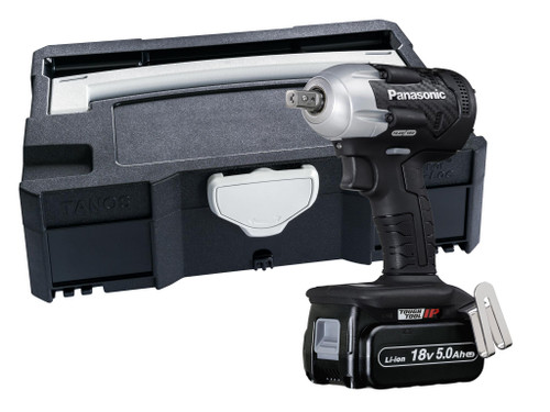 Panasonic PAN75A8LJ EY75A8LJ2G 1/2in Impact Wrench & Systainer Case 18V 2 x 5.0Ah Li-ion | Toolden