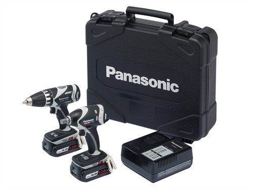 Panasonic PANC211LS2F3 EYC211LS2F Drill & Impact Wrench Twin Pack 14.4V 2 x 4.2Ah Li-ion | Toolden