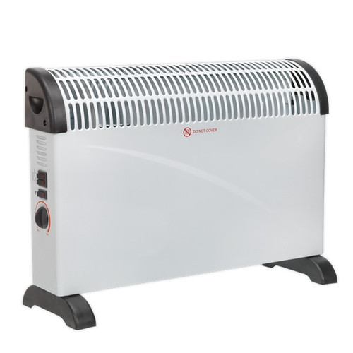 Sealey CD2005 Convector Heater 2000W/230V 3 Heat Settings Thermostat