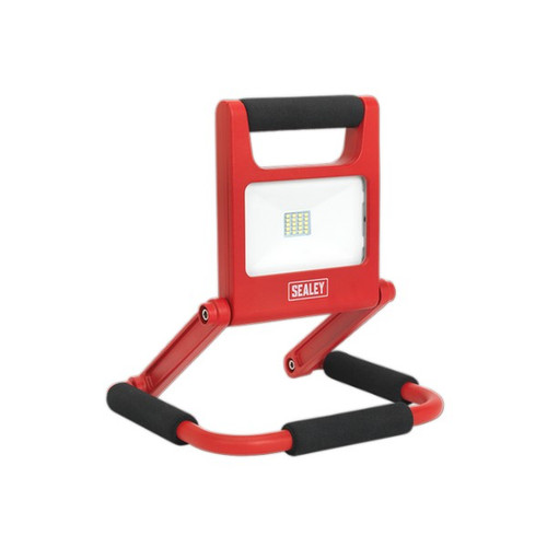 Sealey LED170 Rechargeable Fold Flat Floodlight 10W SMD LED Lithium-ion