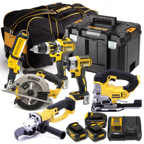 Dewalt 18V XR 6 Piece Cordless Kit 3 x 4.0AMP Li-ion