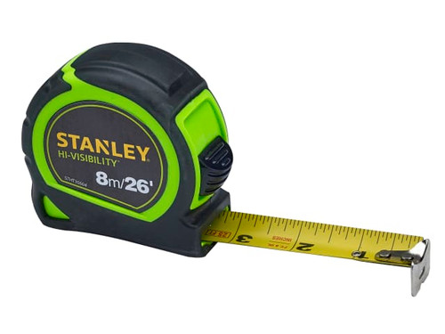 Stanley Hi-Viz Tylon? Tape 8m/26ft | Toolden