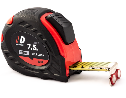 N-Durance 7.5 Metre Easy Read Magnetic Tape Measure