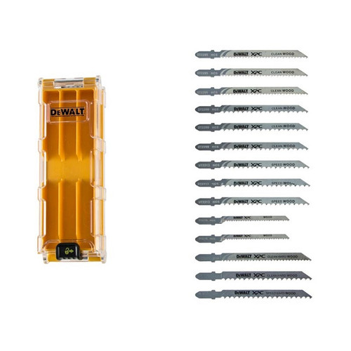 DeWalt DT2298-QZ 14 Piece XPC Wood Jigsaw Blade Set with Plastic Storage Case