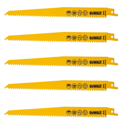 Dewalt Sabre Blades 228mm Pack of 5 from Toolden