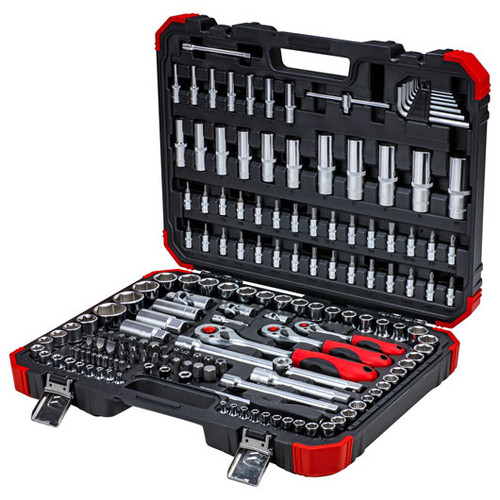 Gedore R45603172 Socket Set 1/4 3/8 1/2 Drive 172 Piece, Black/Red, 5/16 Zoll