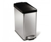 SimpleHuman 10 Litre Stainless Steel Profile Pedal Bin