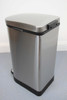 40L Narrow Brushed Stainless Steel Pedal Bin with Soft Close Lid