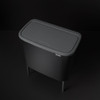 Bo Touch Bin With 1 Inner Bucket, 36 Litre - Matt Black