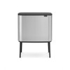 Bo Touch Bin With 1 Inner Bucket, 36 Litre - Matt Steel