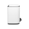 Bo Pedal Bin With 2 Inner Buckets, 11 + 23 Litre - White