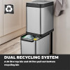 Tower Freedom 50L Dual Recycling Bin Stainless Steel