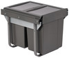 Austen & Co. 40L Built-In Hinged Cupboard Kitchen Bin - 3 Compartments