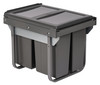 Austen & Co. 40L Built-In Hinged Cupboard Kitchen Bin - 3 Compartments