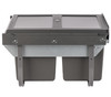 Austen & Co. 30L Built-In Hinged Cupboard Kitchen Bin - 2 Compartments