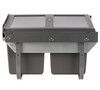 Austen & Co. 30L Built-In Hinged Cupboard Kitchen Bin - 2 Compartments
