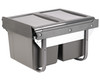 Austen & Co. 30L Built-In Hinged Cupboard Kitchen Bin - 2 Compartments