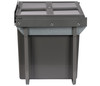 Austen & Co. 68L Built-In Hinged Cupboard Kitchen Bin - 2 Compartments