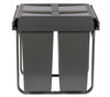 Austen & Co. 68L Built-In Hinged Cupboard Kitchen Bin - 2 Compartments