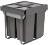 Austen & Co. 68L Built-In Hinged Cupboard Kitchen Bin - 3 Compartments