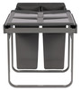Austen & Co. 68L Pull Out Cupboard Kitchen Bin - 3 Compartments