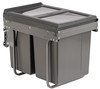 Austen & Co. 40L Pull Out Cupboard Kitchen Bin - 2 Compartments