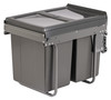 Austen & Co. 40L Pull Out Cupboard Kitchen Bin - 2 Compartments