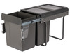 Austen & Co. 40L Pull Out Cupboard Kitchen Bin - 2 Compartments