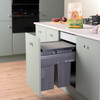 Caple SB5005402 Side Mounted 66L Duo Pull Out Bin