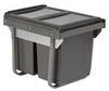 Austen & Co. 40L Built-In Hinged Cupboard Kitchen Bin - 2 Compartments