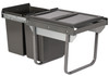 Austen & Co. 40L Built-In Hinged Cupboard Kitchen Bin - 2 Compartments