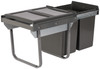 Austen & Co. 40L Built-In Hinged Cupboard Kitchen Bin - 2 Compartments