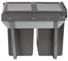 Austen & Co. 40L Built-In Hinged Cupboard Kitchen Bin - 2 Compartments