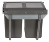 Austen & Co. 40L Built-In Hinged Cupboard Kitchen Bin - 2 Compartments