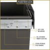 Austen & Co. 40L Built-In Hinged Cupboard Kitchen Bin - 2 Compartments