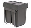 Austen & Co. 56L Built-In Hinged Cupboard Kitchen Bin - 2 Compartments