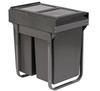 Austen & Co. 56L Built-In Hinged Cupboard Kitchen Bin - 2 Compartments