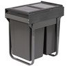 Austen & Co. 56L Built-In Hinged Cupboard Kitchen Bin - 2 Compartments