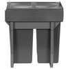 Austen & Co. 56L Built-In Hinged Cupboard Kitchen Bin - 2 Compartments