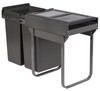Austen & Co. 56L Built-In Hinged Cupboard Kitchen Bin - 2 Compartments